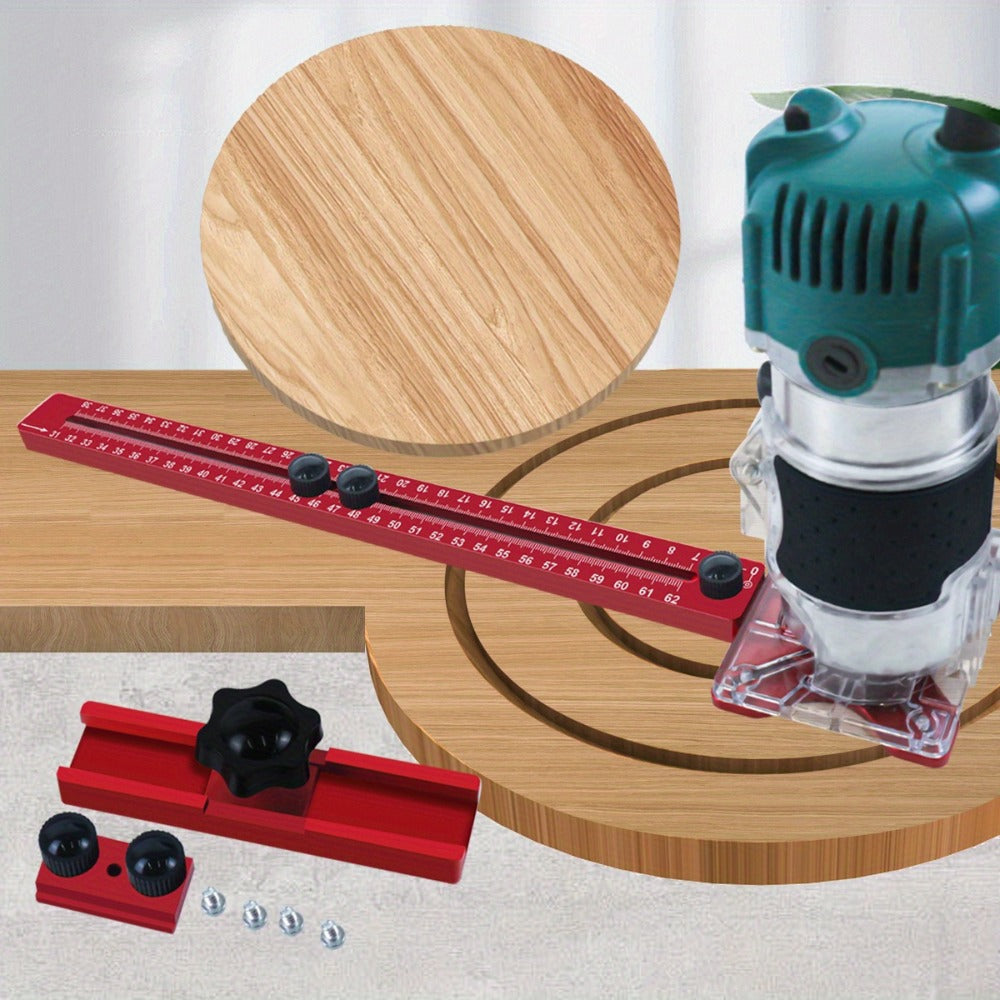 Router Circle Cutting Jig 4-in-1 Aluminum Alloy Woodworking