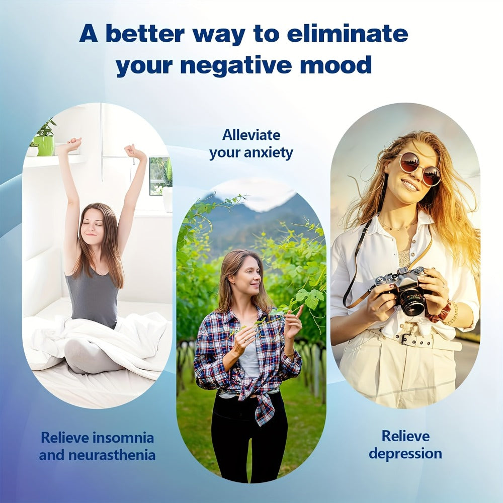 Sleep Aid Device EMS Microcurrent Therapy, Rechargeable Portable Insomnia Relief & Anxiety Reduction Device for Deep Sleep Improvement, 10 Modes Handheld Sleep Assistant for Adults