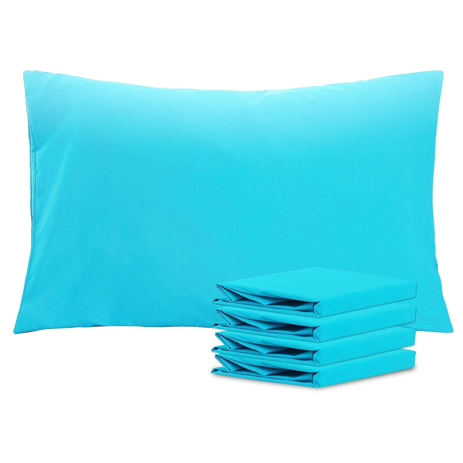 Pillowcases 4 Pack Queen 20x30 ¨C Brushed Microfiber Soft Wrinkle-Free Fade-Resistant Envelope Closure Solid Color 32 Colors