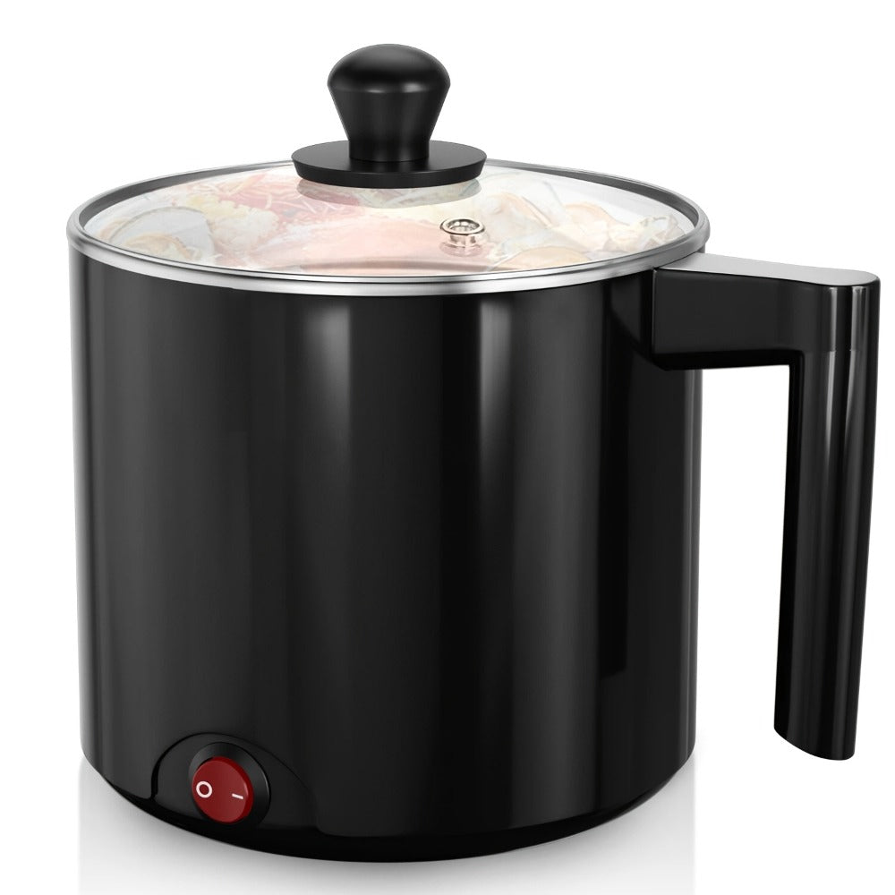 Electric Hot Pot 1.5L Non-Stick Saucepan ¨C Portable Mini Electric Cooker for Noodles, Pasta, Eggs, Steak & Ramen | Fast Heating, Dorm & Travel Friendly