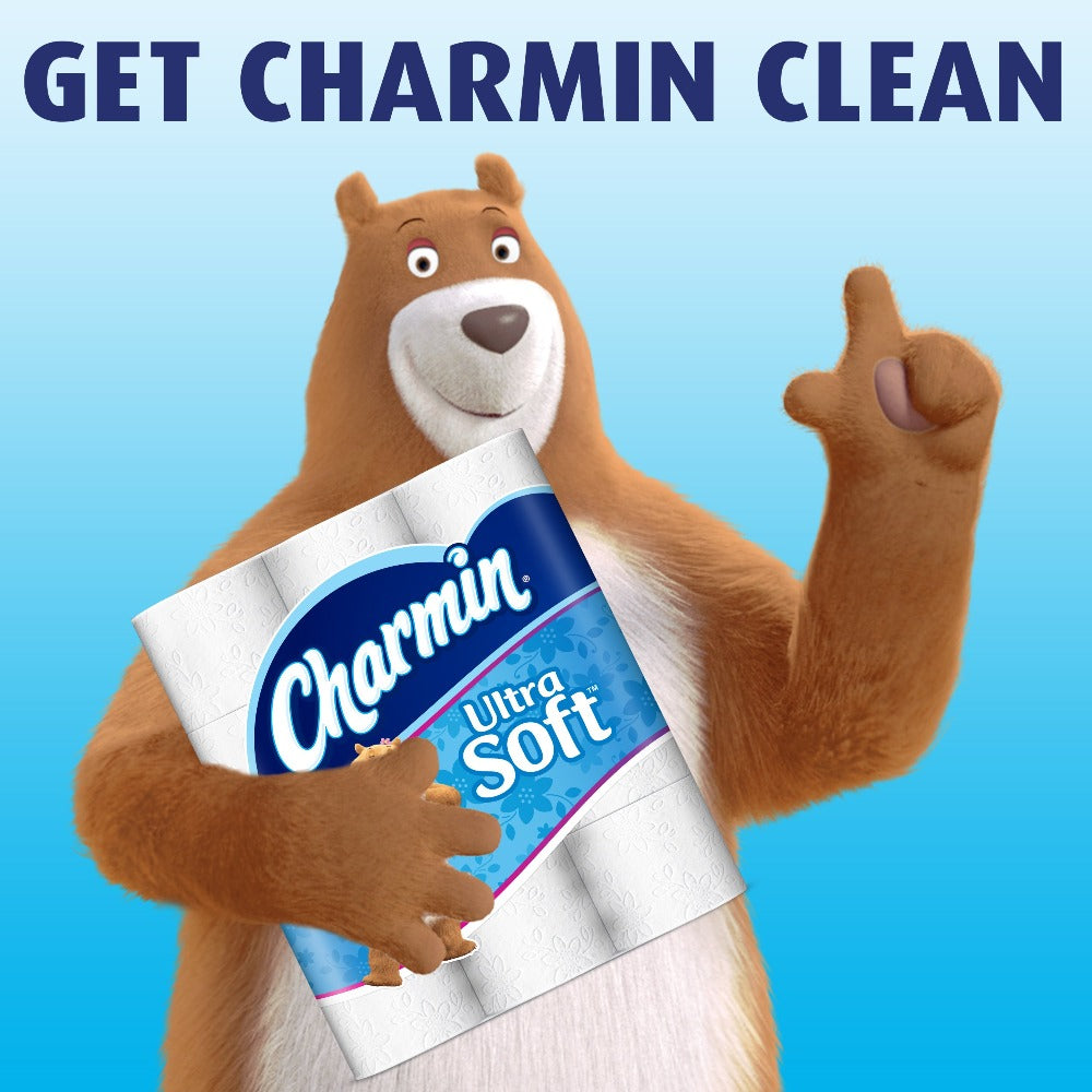 Charmin Ultra Soft Toilet Paper Mega Roll - 2-Ply 200 Sheets per Roll, Soft & Strong Bath Tissue, Available in Mega, Double, 16ct, 30ct, 328ct Bulk Pack Options for Home, Office & Commercial Use
