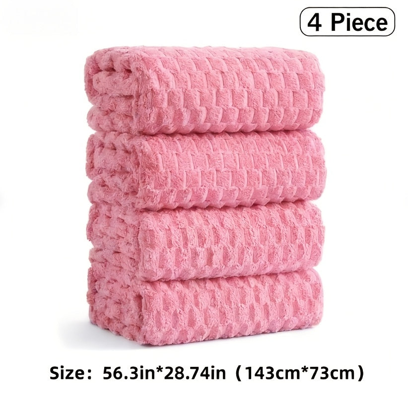 Microfiber Bath Towel Set Ultra-Soft Quick-Dry Skin-Friendly 4-Piece & 8-Piece Sets with Hair Drying Cap Multi-Color Options Luxury Spa Quality for Home Family Gifting
