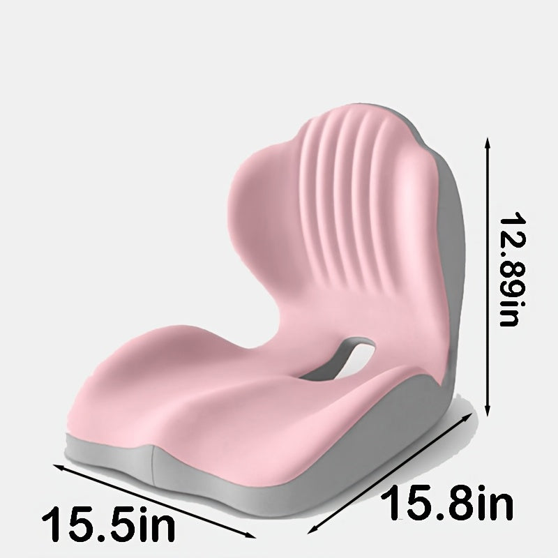 Hip & Lumbar Support Seat Cushion Ergonomic Memory Foam ¨C Breathable High-Density Back Support Pillow for Office Chair, Car Seat & Long Sitting, Daily Use or Gift