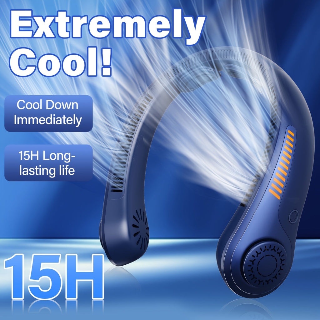 Bladeless Neck Fan USB Rechargeable | 5-Speed Quiet Portable Personal Cooling Fan for Office, Travel & Outdoor Use ¨C Hands-Free Wearable Design, Long Battery Life, Multiple Colors