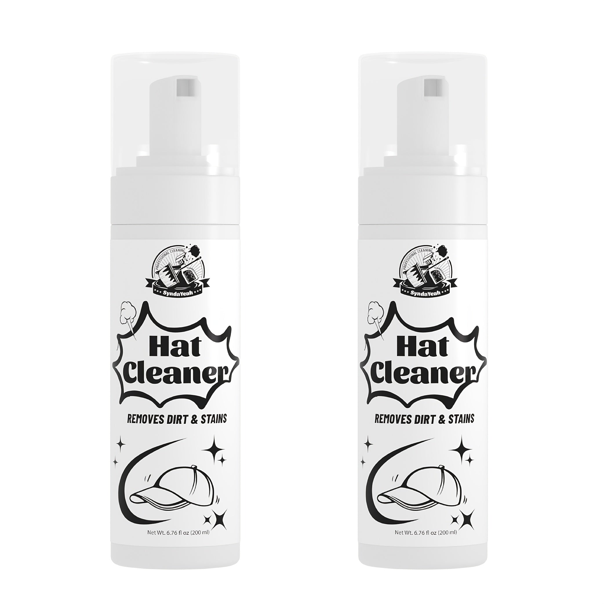 Hat Cleaner Foam Spray ¨C Professional Stain Remover for Wool, Felt & Fur Hats, Removes Dirt, Sweat & Fingerprints, 6.76 Fl Oz (200ml), All-Season Hat Care, Great Gift for Hat Lovers (1/2/3/5 Pack)
