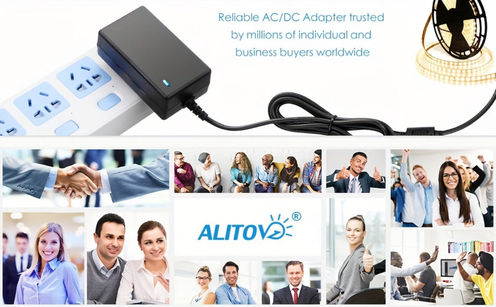 12V 3A DC Power Adapter 36W with 10 Interchangeable Tips - Universal AC 100-240V Input, Short Circuit & Overvoltage Protection, Stable Output for CCTV Camera, LED Strip, Router, TV Box & More