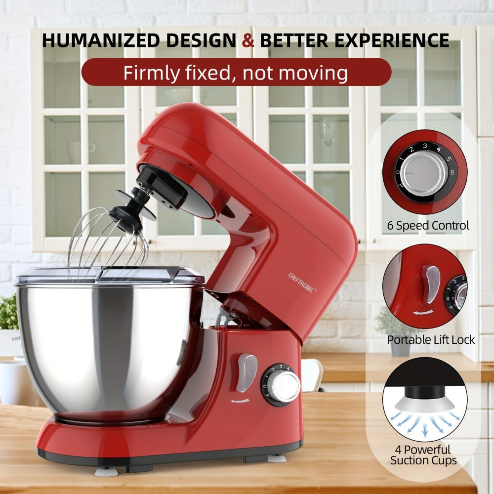 Stand Mixer 4.5 Qt Tilt-Head 500W Electric Kitchen Mixer 6-Speed Multifunctional with Dough Hook Whisk Flat Beater Household Baking Mixer Green US Plug