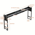 Stove Shelf Spice Rack Organizer ¨C Expandable Adjustable Height Kitchen Storage Rack for Back of Stove, Over Sink, Counter Top Organization