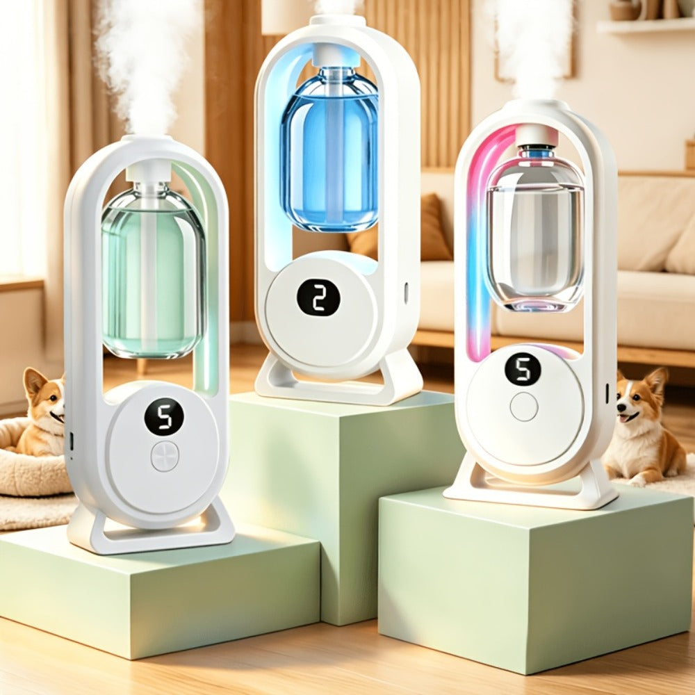 Aromatherapy Diffuser with Essential Oils 2-in-1 Humidifier - Hotel Scent Home Fragrance Machine with Natural French Essential Oils, Ultrasonic Spray, LED Ambient Light, Whole House Air Freshener for Bedroom, Living Room, Office