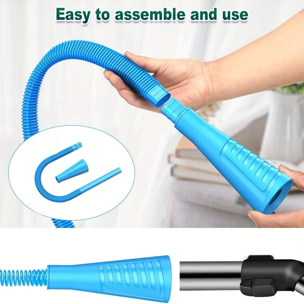 Dryer Vent Cleaner Kit 2pcs Vacuum Hose Attachment Replacement Parts Lint Trap Brush Flexible Dryer Duct Cleaning Tool for Dryer Vent Removal Blockage Prevention Home Laundry