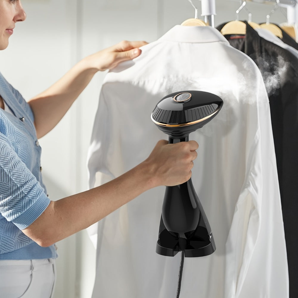 Handheld Garment Steamer 1500W Portable Fabric Steamer Quick Heat Continuous Steam for Removing Wrinkles Creases from Clothes Curtains Upholstery Travel Home Use