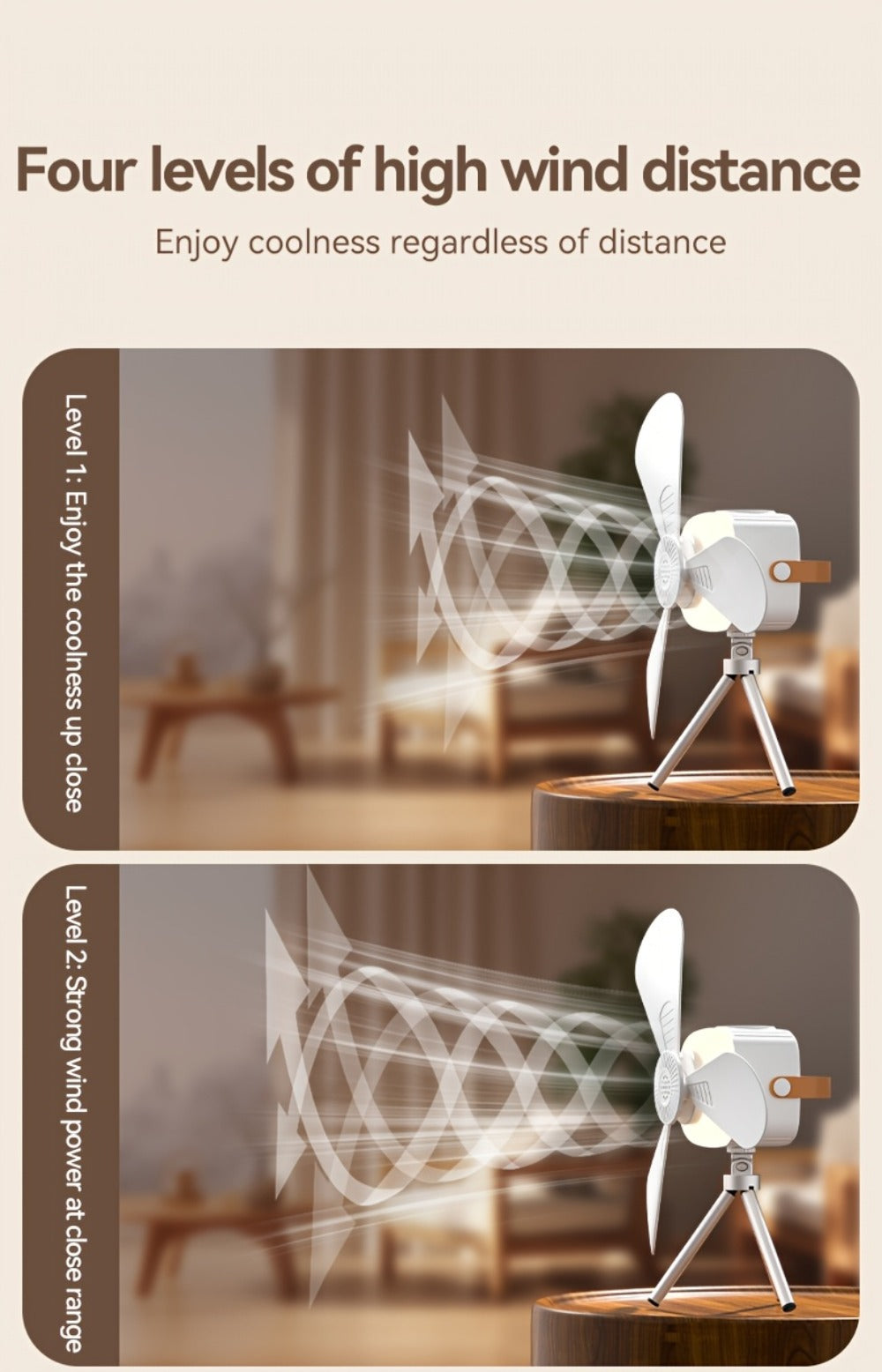 Portable Tent Fan with Remote Control USB Powered Hanging Hook Camping Fan with Triangular Stand Aromatherapy LED Light Emergency Survival Outdoor Fan