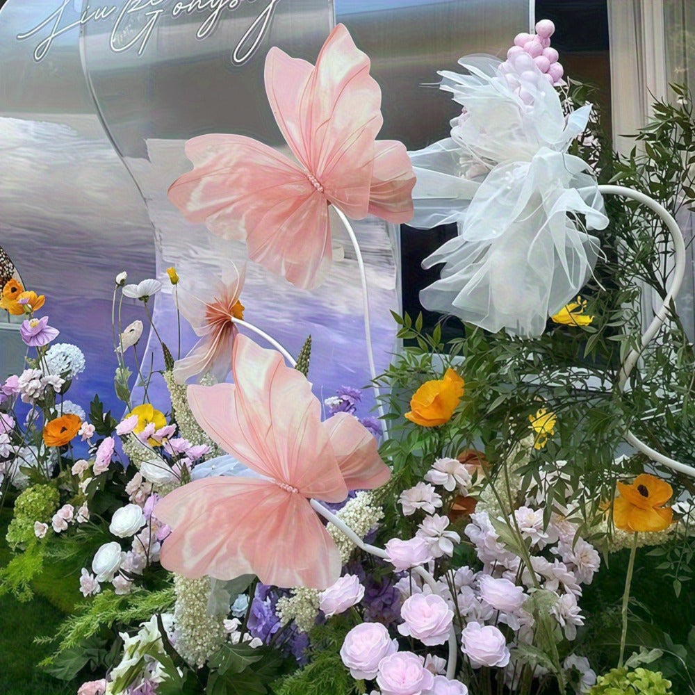 3D Butterfly Wall Decor Large 50cm Artificial Butterfly Decorations for Wedding Birthday Baby Shower Party Home Wall Decor 3 Pieces