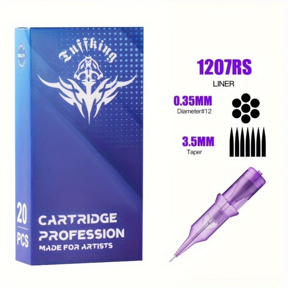 Disposable Tattoo Needles Mixed Size Sterilized RL RS M1 0.35mm ¨C Safety Tattoo Needle Set for Tattoo Artists and Beginners, Body Art Supplies 30 40 100 Piece Bulk Pack