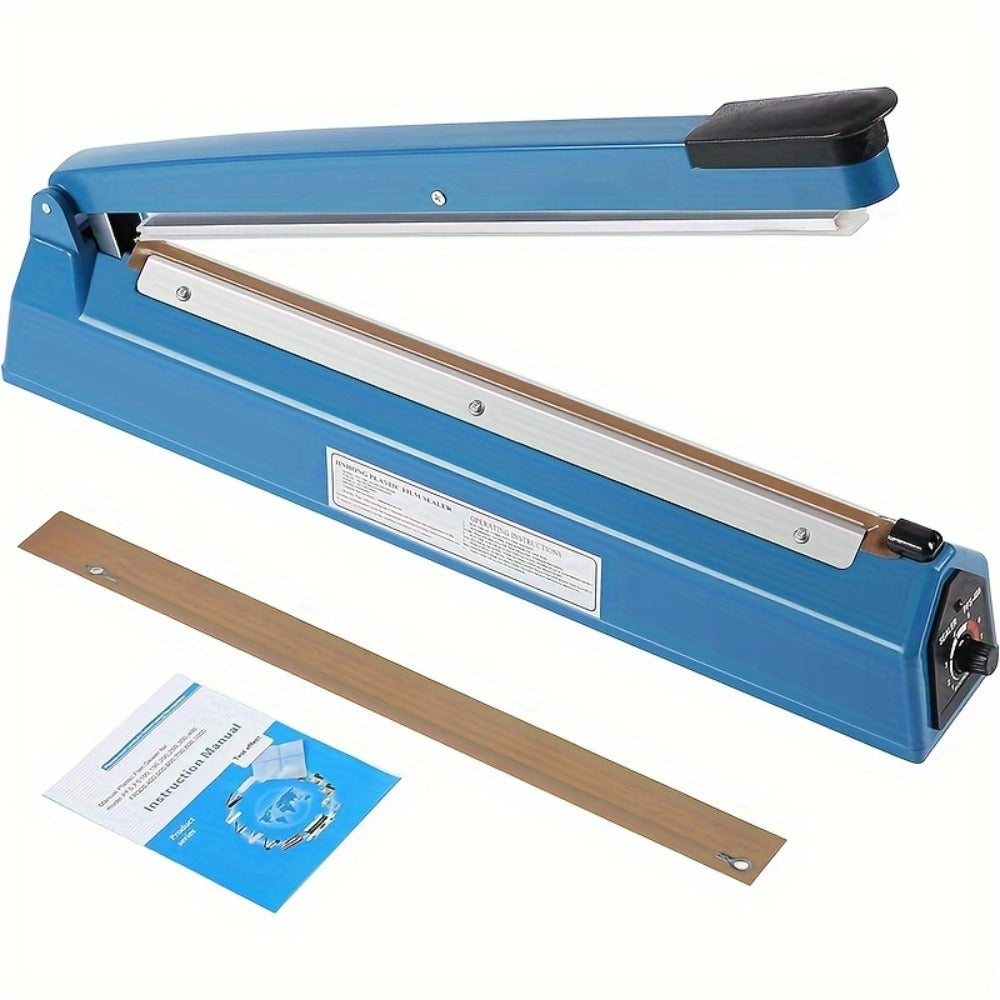Impulse Heat Sealer 8¡± & 12¡± | Adjustable Temperature Poly Bag Sealing Machine for Plastic, Mylar, PE & PP Bags ¨C Portable Manual Heat Sealer for Home, Restaurant, Retail & Food Storage