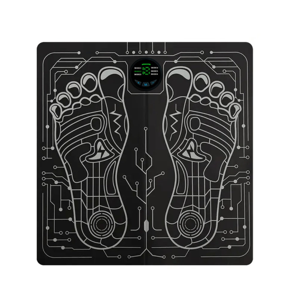 EMS Foot Massager Pad with TENS Therapy ¨C Portable Electric Foot Massage Machine, Reusable Pad, Multiple Mode Adjustment, Pain Relief for Plantar Fasciitis & Tired Feet