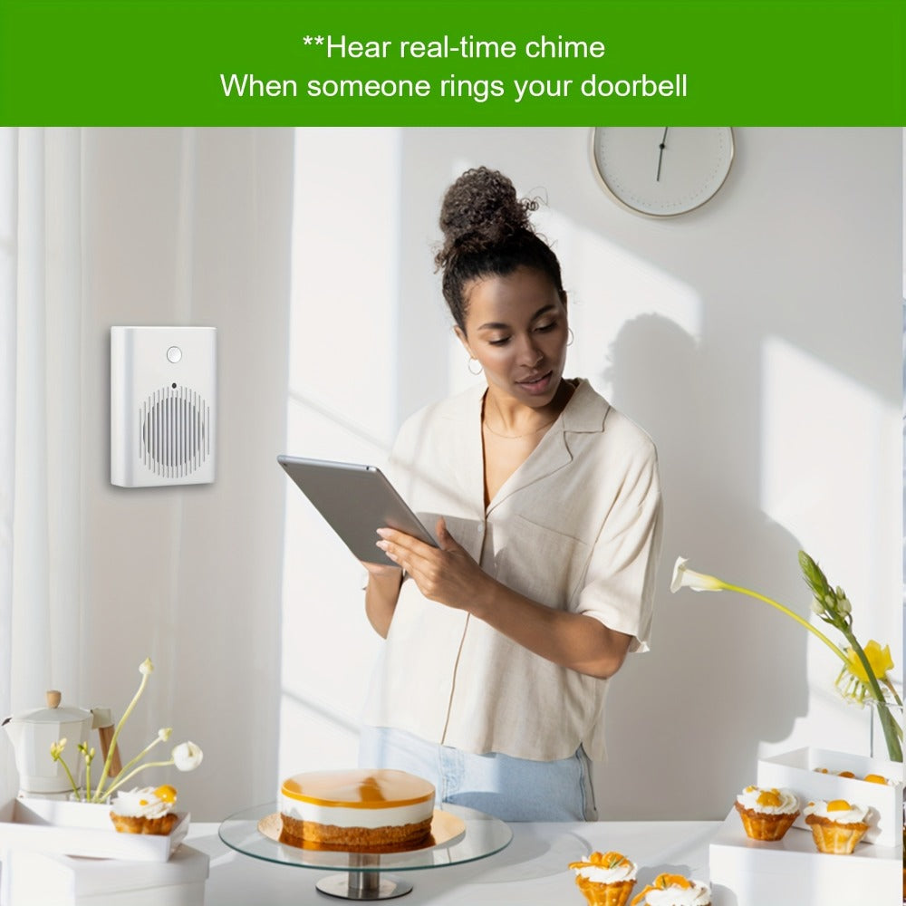Smart Doorbell Camera 1080P HD Wireless Battery Powered ¨C Night Vision, Motion Detection, Two-Way Audio, Indoor Chime, Cloud Storage & Real-Time Alerts, 2.4GHz WiFi Easy Install No Wiring Needed