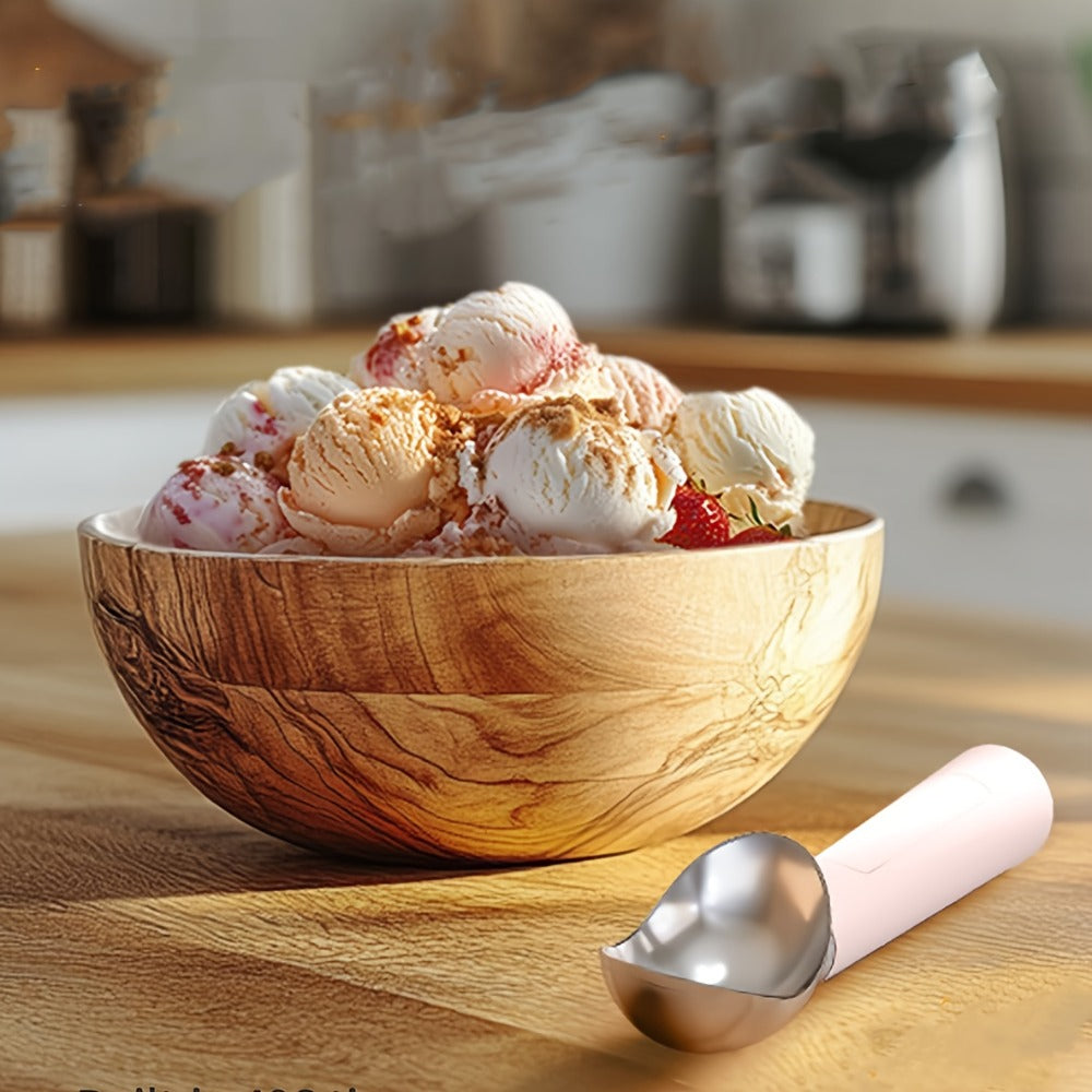 Heated Electric Ice Cream Scoop ¨C USB-C Rechargeable with 3 Temperature Levels up to 158¡ãF, Touch-Activated, IPX7 Waterproof, LED Display, Food Grade Stainless Steel, Ergonomic Design for Hard Ice Cream