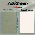 Blank Notebook A5 760 Pages Leather Soft Cover Sketchbook for Sketching Drawing Journaling College Students Adults Gift
