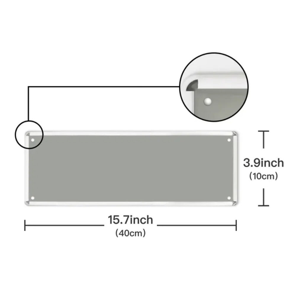 Metal Inspection Sign 4x16 Inch Orange White High-Contrast UV Resistant Safety Label with Pre-Drilled Holes, Flat Surface Warning Sign for Indoor Outdoor Workplace Library Store Office Construction Site