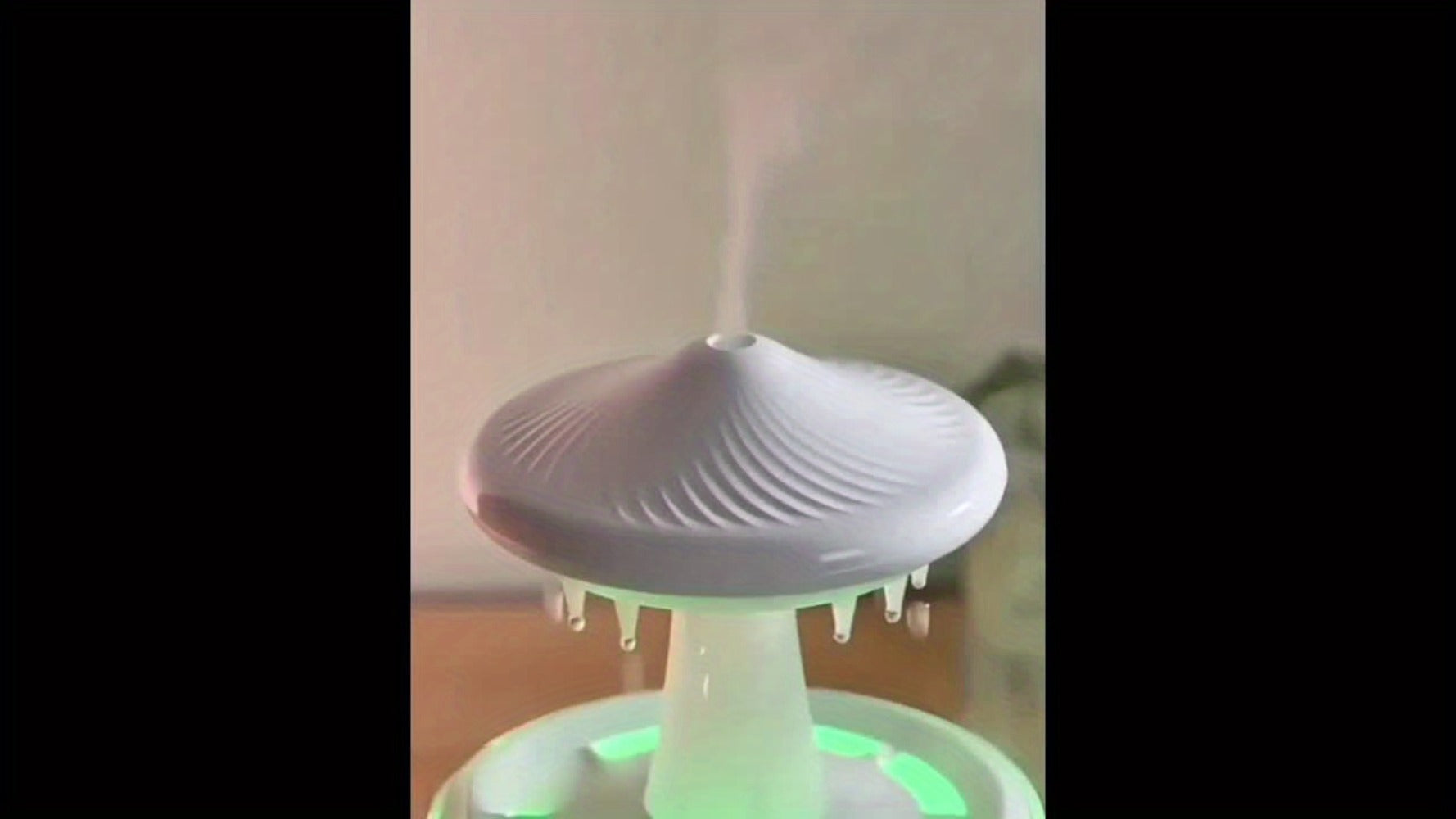 Aromatherapy Diffuser Humidifier Upgraded Colorful Raindrop Music Design 7-Color LED Night Light Large Capacity Quiet Operation for Bedroom Office Valentine Gift