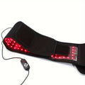 Wearable Red Light Therapy Belt ¨C 660nm & 850nm 3-in-1 Chip Infrared Light Wrap with Timer for Inflammation Relief, Wound Healing & Body Recovery, Portable At-Home Pain Relief Therapy Device, Black
