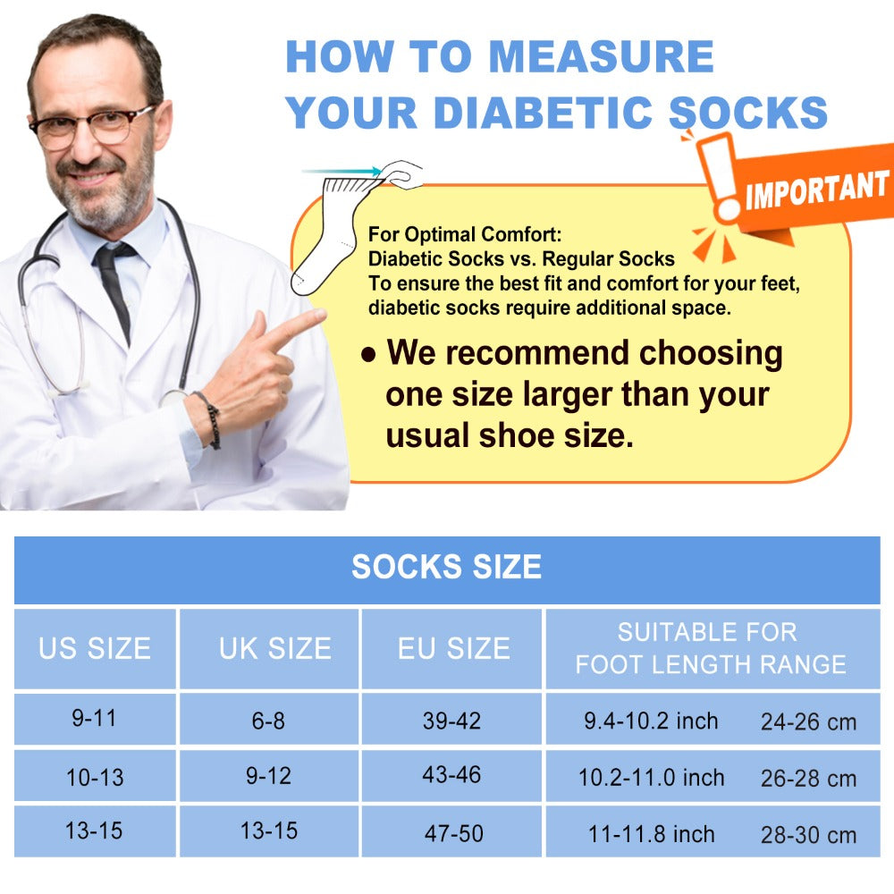 Diabetic Socks for Men & Women, 12 Pairs Non-Binding Wide Top Ankle Socks with Extra Cushioned Sole, Seamless Toe, Soft Cotton Comfort Socks for Sensitive Feet, Black & White