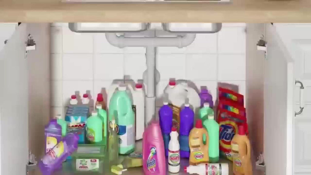 Under Sink Organizer with Sliding Pull-Out Shelf ¨C 2-Tier Metal Cabinet Storage Rack for Kitchen, Bathroom, Pantry & Closet Organization, 1-Pack or 2-Pack