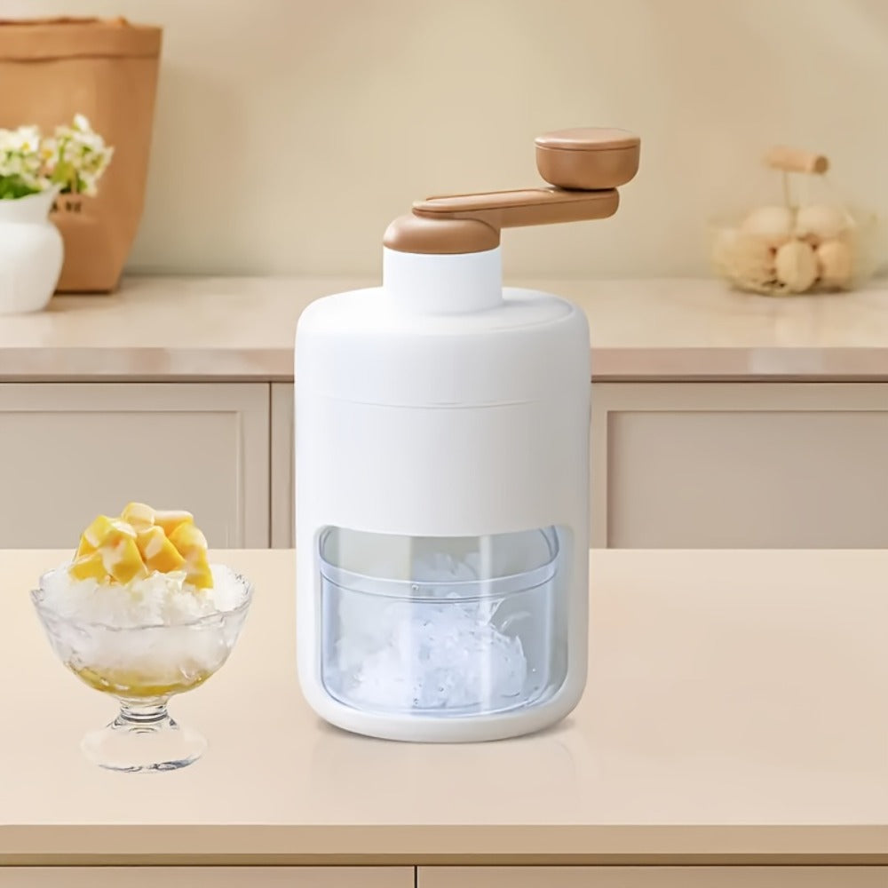Manual Ice Shaver Machine ¨C Hand-Powered Snow Cone Maker & Ice Crusher, BPA-Free, Portable for Home, Parties, Picnics & BBQs, Includes Ice Cube Trays, Easy to Use Shaved Ice Maker for Kids & Adults