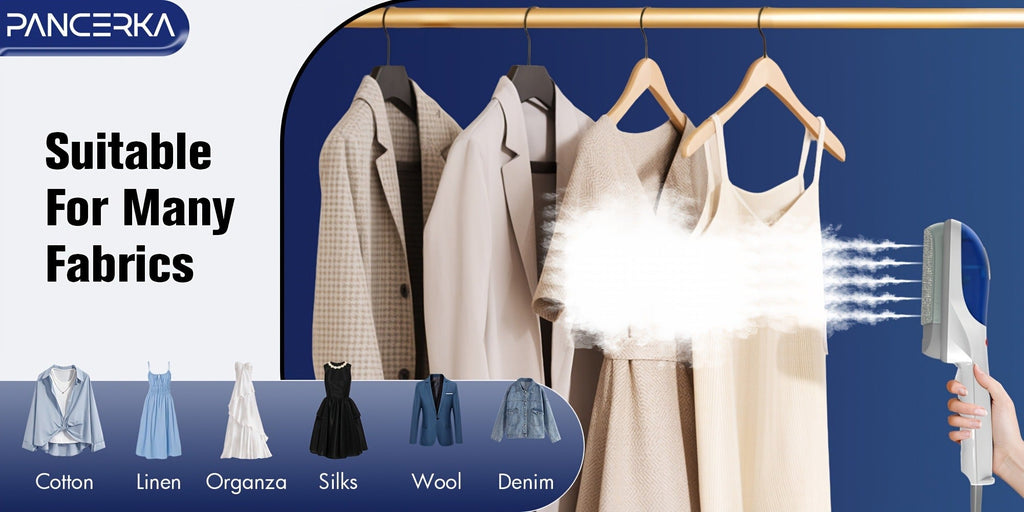 Portable Steam Iron Steamer Fast 25-Second Heat-Up Horizontal Vertical Steaming Dry Ironing Wrinkle Remover for Clothes Home Office Travel Compact Handheld Garment Steamer