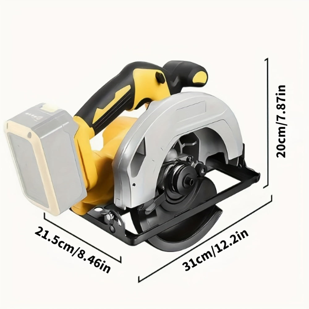 Cordless Circular Saw Compatible with DeWalt 20V MAX Battery | 7-Inch Brushless Electric Saw, 0-50¡ã Bevel, 2 Blades Included ¨C Woodworking, Stone & Plastic Cutting