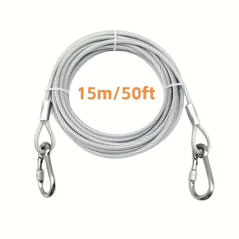 Retractable Clothesline Stainless Steel - Portable Indoor Outdoor Laundry Line for Apartment, Dorm & Camping, Anti-Rust Durable Clothes Drying Rope, Space Saving Laundry Solution | 9M & 15M Options