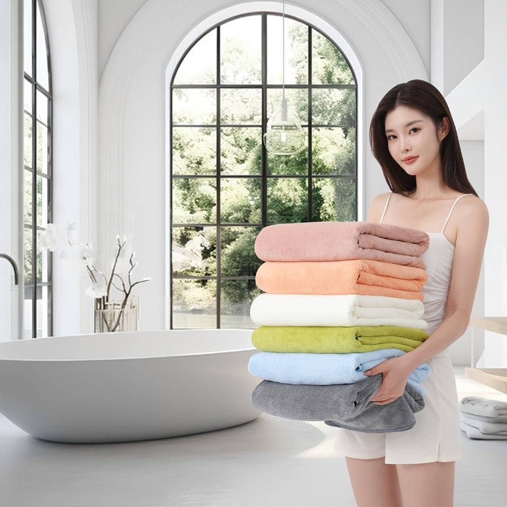 Extra Large Bath Towel Set 8 Piece 750GSM 35x70 Inch - Ultra Soft Luxury Thick Lightweight Highly Absorbent Fast Dry Oversized Bath Sheet | 15 Colors | Bathroom Gym Daily Use Adult