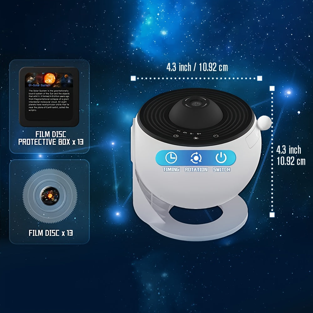 Star Projector Galaxy Aurora Night Light ¨C 13-in-1 Planetarium Projector for Bedroom, Kids Room & Home Theater with Atmospheric LED Lighting