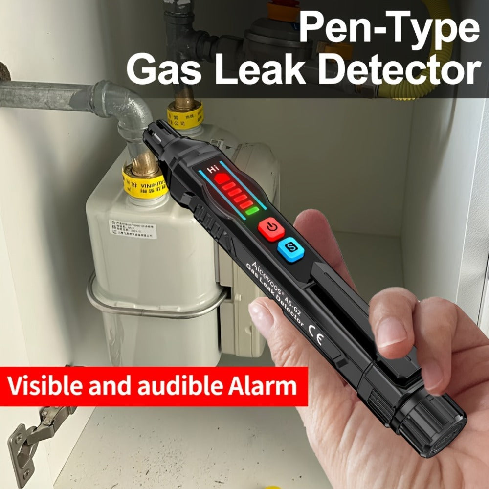 Combustible Gas Leak Detector - High Sensitivity Natural Gas & Methane Alarm with Audible & Visual Alert for Home & Industrial Safety