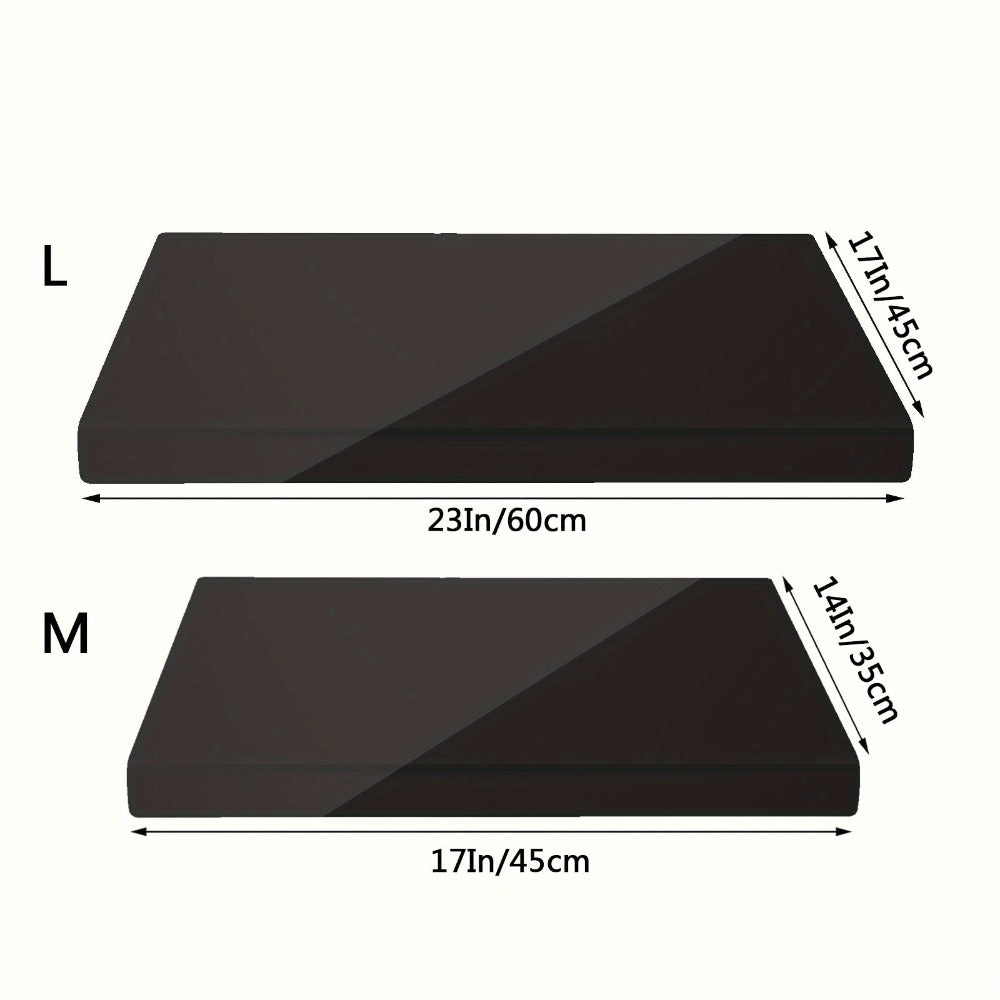 Acrylic Cutting Board Large Anti-Slip 17x23 Inch ¨C Clear & Black Countertop Protector for Kitchen & Restaurant ¨C Food Safe Non-Slip Chopping Board for Fruit, Meat & Meal Prep