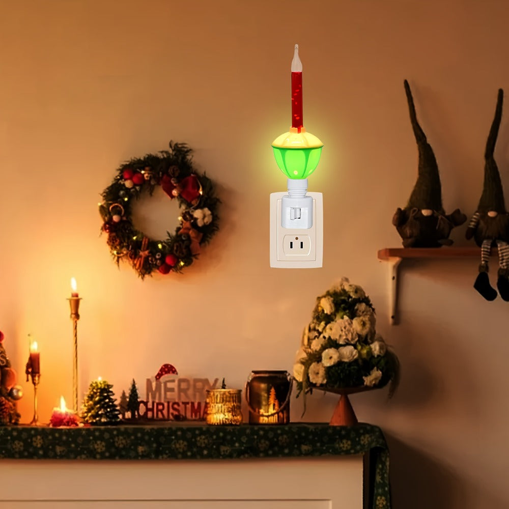 Christmas Bubble Lights 2 Pack Traditional Multi-Color Bubble Liquid Night Lights Plug-In Wall Light for Christmas Tree Thanksgiving Living Room Bedroom Corridor Holiday Decoration