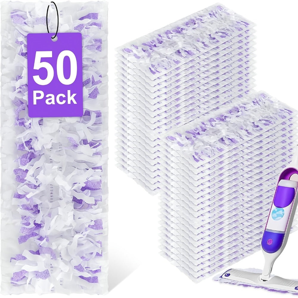 Mop Pads Refills Compatible with Swiffer PowerMop Dry and Wet Use Disposable Multi-Surface Floor Cleaning Pads for Hardwood Tile Laminate No Mop Included 15 Count or 50 Count Bulk Value Pack