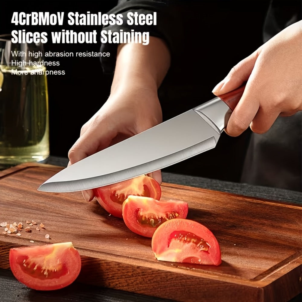 Kitchen Knife Set 3-Piece Hand Forged Stainless Steel Chef Knives with Boning Fillet & Carving Blades ¨C Professional Butcher Set for Meat Cutting BBQ Father's Day Gift