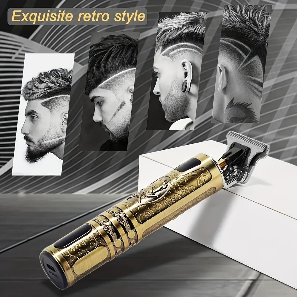 Vintage Bronze LCD Lighter - Novelty Antique Style Windproof Lighter with Dragon Skull Buddha Mustache Design - Unique Collectible Gift Lighter for Men, Cool Gadget Lighter for Smokers