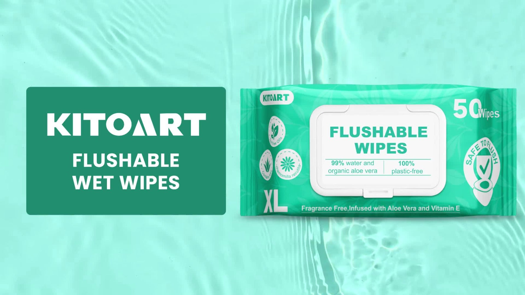 Flushable Wet Wipes Adult XL Unscented No Alcohol Septic Safe Toilet Wipes Portable Family Size for Bathroom Outdoor Camping Travel Hygiene 150 or 300 Wipes 3 or 6 Pack