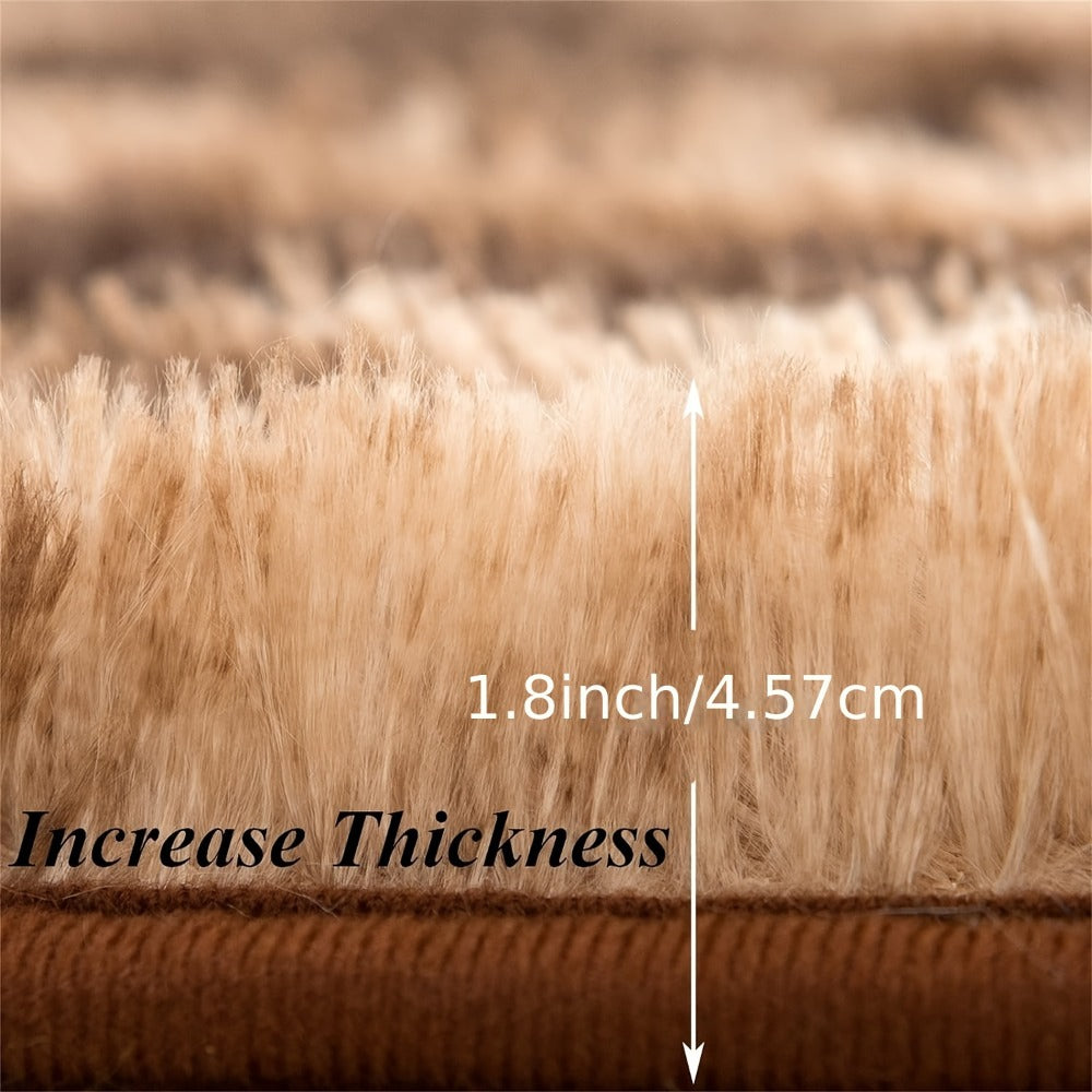 Non-Slip Area Rug Fluffy Soft Carpet - Modern Home Decor Floor Mat for Living Room, Bedroom, Kitchen & Bathroom | Easy Clean Cute Plush Rug in Multiple Colors & Sizes | Indoor Anti-Slip Floor Decoration