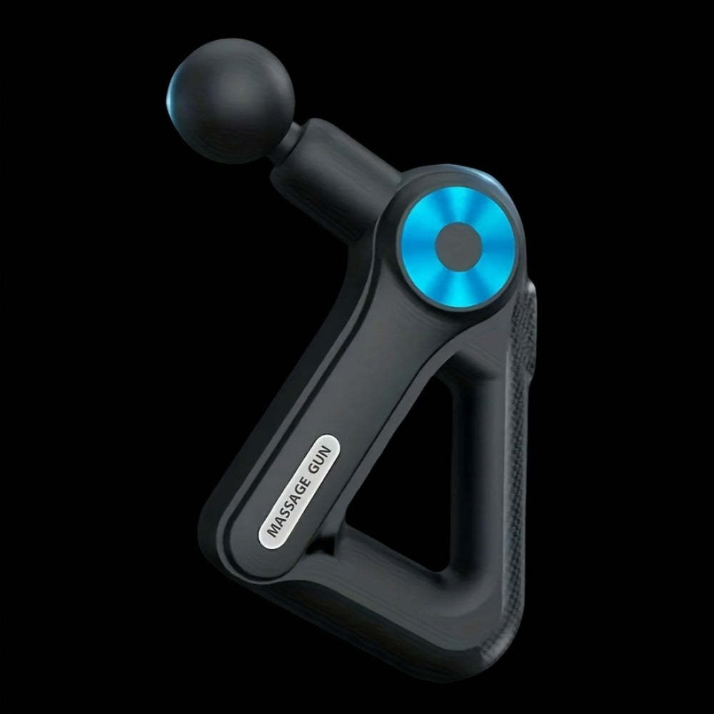 Massage Gun Deep Tissue Percussion Massager Portable | 9 Attachments 9 Speed Settings Muscle Relief Fatigue Recovery Pain Alleviation | Compact Handheld Body Massager for Athletes Gym Home Office | Blue Black Golden Black