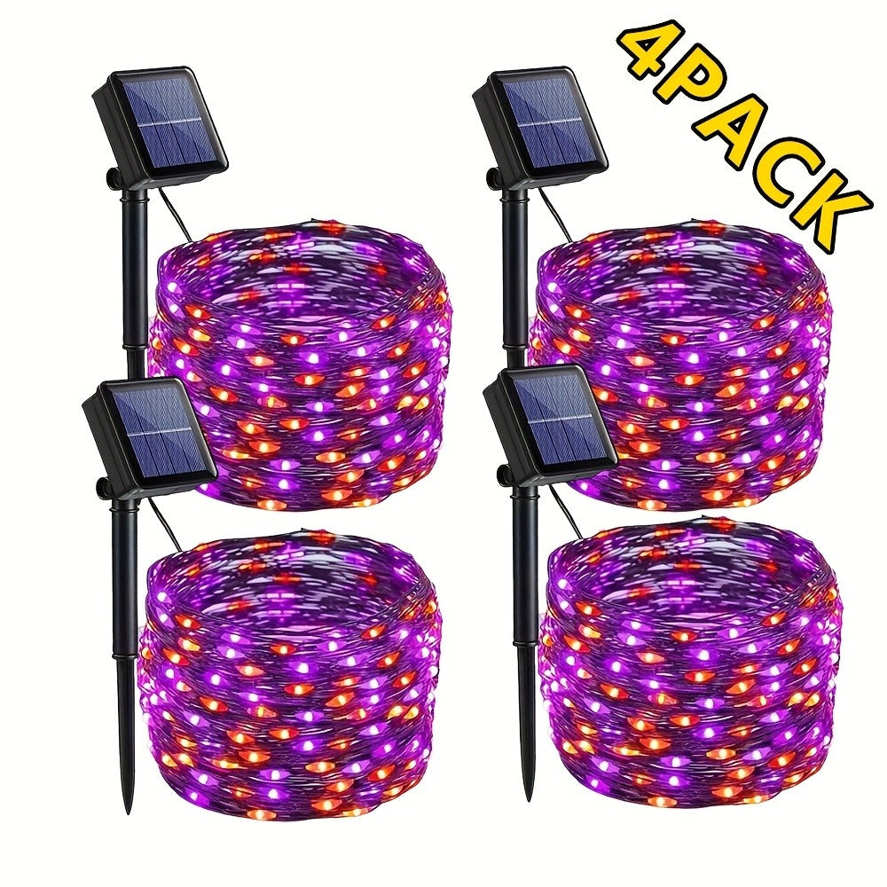 4Pack Solar String Lights 400 LED Outdoor Fairy Lights 160FT 8 Modes Waterproof Garden Patio Christmas Wedding Party Decoration