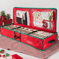 40-Inch Waterproof Holiday Storage Bag - Large Underbed Organizer with Zipper, Interior Pockets & Dustproof Cover for Christmas Decorations, Gift Wrap & Seasonal Items