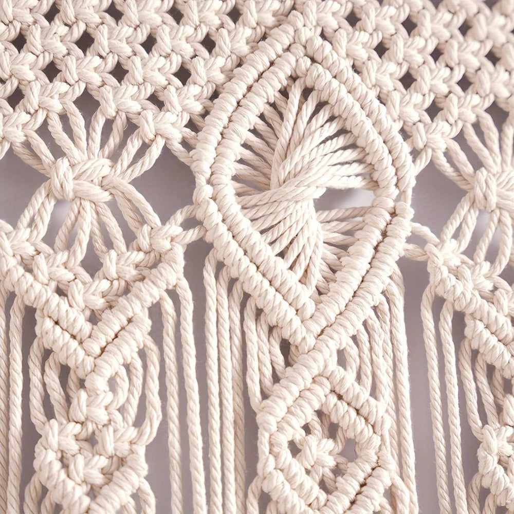 Bohemian Tapestry Wall Hanging - Large Boho Woven Wall Decor with Boho-Chic Patterns, Vertical Macrame Style Tapestry for Bedroom Living Room Wedding, Aesthetic Room Decor