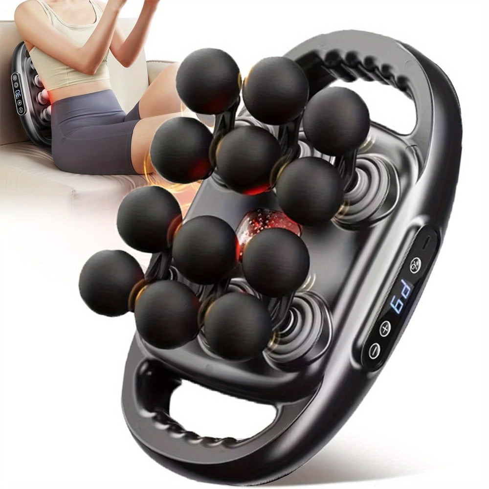 Handheld Massage Gun with Multiple Heads ¨C 9 Modes 9 Intensity Levels USB-C Rechargeable Percussion Massager with Storage Case & Smart Timer, Deep Tissue Muscle Relief for Home Gym & Sports Recovery