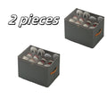Oxford Fabric Shoe Storage Organizer with Adjustable Dividers, Transparent Lid & Handles ¨C Holds 12 Pairs, Foldable, Zippered Dustproof, 2 or 4 Pack