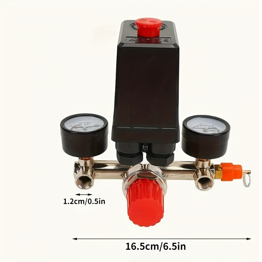 Air Compressor Pressure Switch Manifold Kit with Regulator Gauge Valve Bracket Assembly ¨C Complete Control System for Air Pump