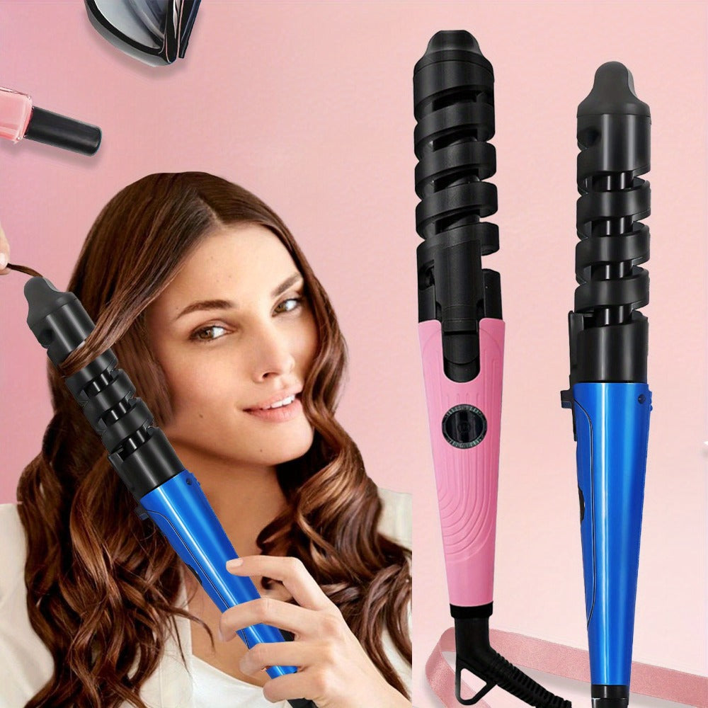 Automatic Spiral Curling Iron ¨C Anti-Scald Fast Heating Curler for Long & Short Hair, Portable Rotating Barrel, Women Gift